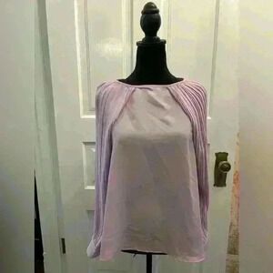 Zara Light Purple Blouse With Separate Bell Sleeves Sz Small